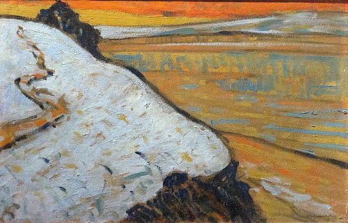 Pont-Aven, ciel rouge, 1892, Maxime Maufra