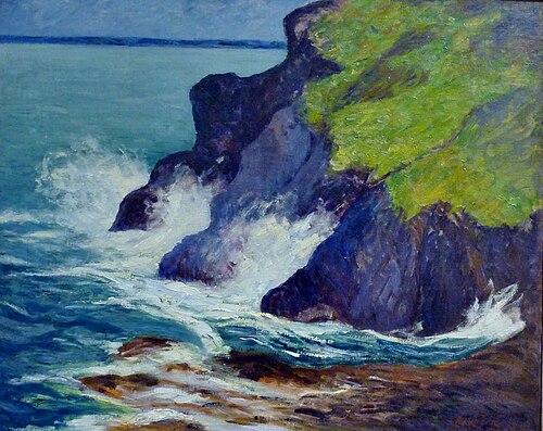 Les trois falaises. Saint-Jean-du-Doigt, 1894, Maxime Maufra