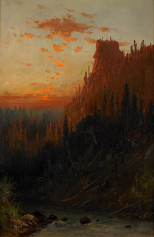 Old Roscoe on the Truckee River, 1885, Frederick Ferdinand Schafer