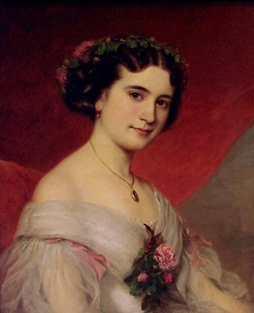 Portrait d'Emma Schroekinger, 1857, Louis-Auguste Schwiter
