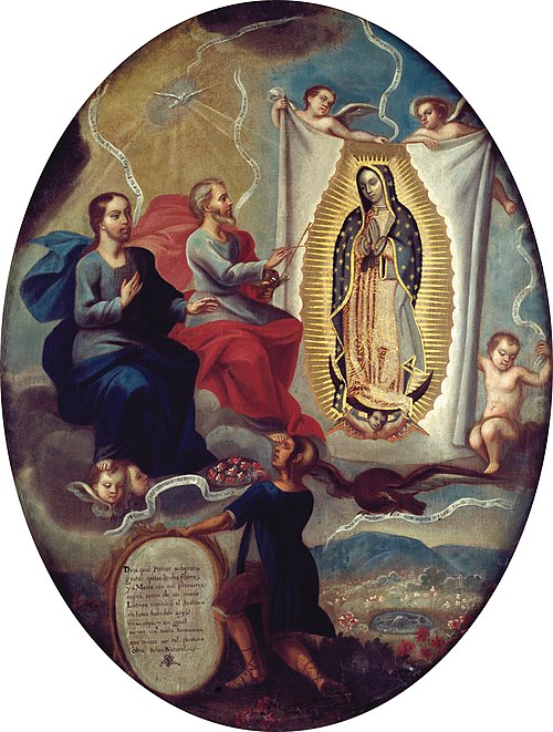 The Eternal Father Painting the Virgin of Guadalupe, , Joaquín Villegas