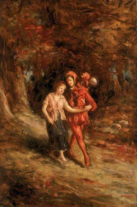 Touchstone and Audrey, 1890, Charles Martin Hardie