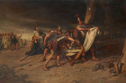 'For my vestments they did cast lots', 1895, Charles Martin Hardie