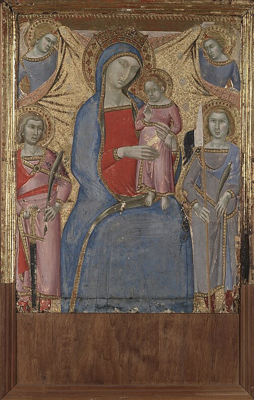 Virgin and Child with Saint, 1372, Luca di Tommè