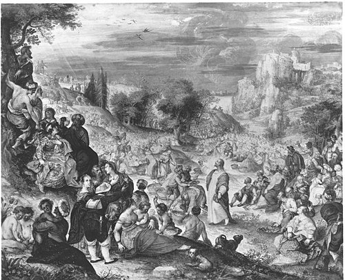 Speisung der Fünftausend, 1599, Anton Mozart