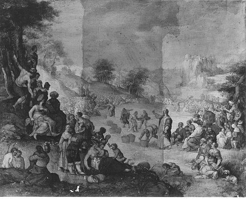 Speisung der Fünftausend, 1622, Anton Mozart