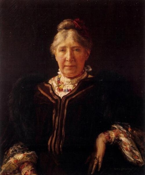 Portrait of Arina Hugenhotlz (1847-1934), 1905, Martin Borgord