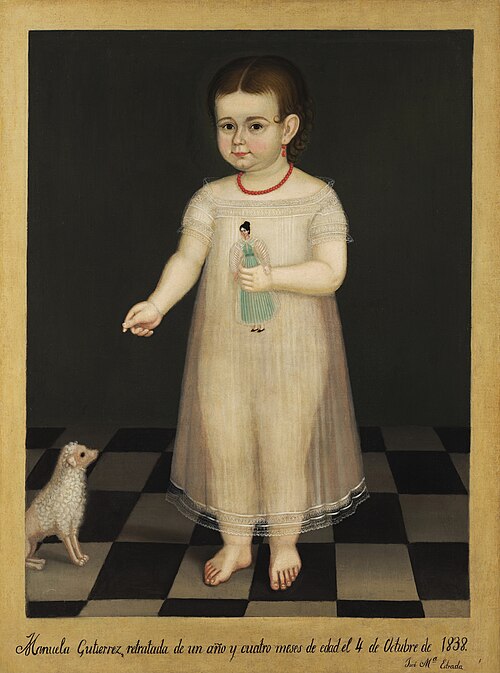 Portrait of Manuela Gutiérrez, 1838, José María Estrada