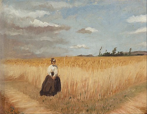 Woman in wheat field, 1897, Luis Astete y Concha