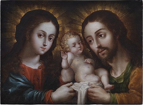 The Holy Family (La sagrada familia), 1650, Nicolás Rodríguez Juárez