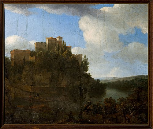 Castle in landscape, , Lodewijk van Ludick