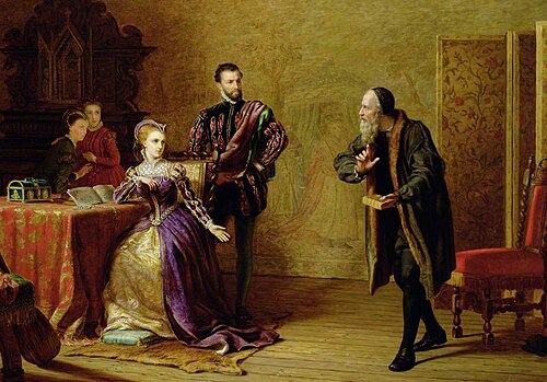 Mary, Queen of Scots and John Knox, 1874, Samuel Sidley