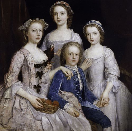 Portrait of Sir Edward Walpole's Children, 1747, Stephen Slaughter
