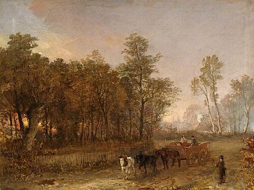 Old Bath Road, Cheltenham, Gloucestershire, 1850, William Rivière