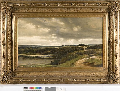 Heidelandschap met vijver, 1887, Johannes Gijsbert Vogel