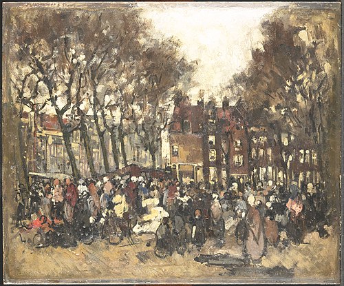 De Noordermarkt te Amsterdam, 1893, Joannes Barnardus Antonius Mar