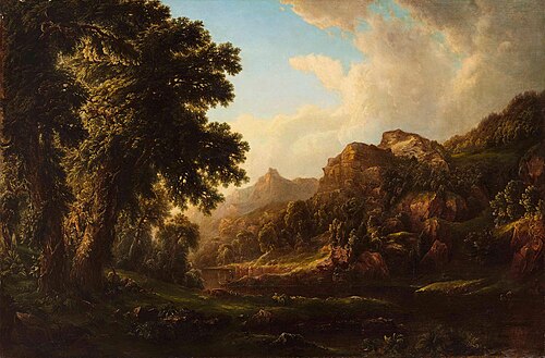 Landscape with Two Indians, 1855, William Mason Brown