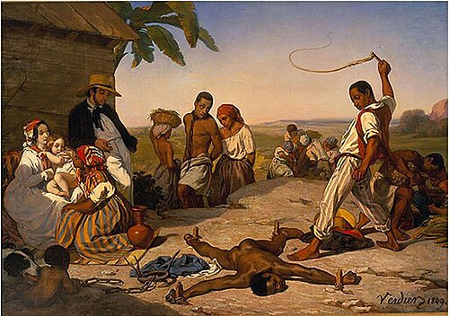 Le châtiment des quatre piquets, 1843, Marcel Verdier