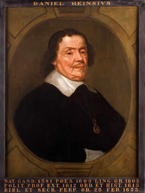 Portrait of Daniel Heinsius, 1601, Jacob Fransz. van der Merck