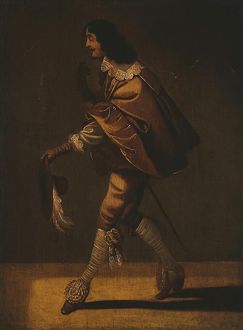 Chevalier saluant une dame, 1659, Jacob Fransz. van der Merck