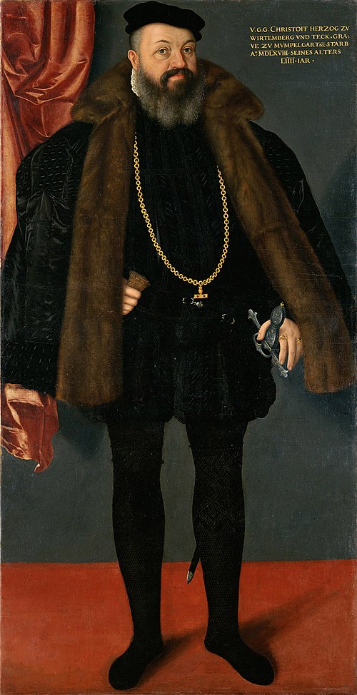 Herzog Christoph von Württemberg (1515-1568) in spanischer Tracht, , Abraham del Hele
