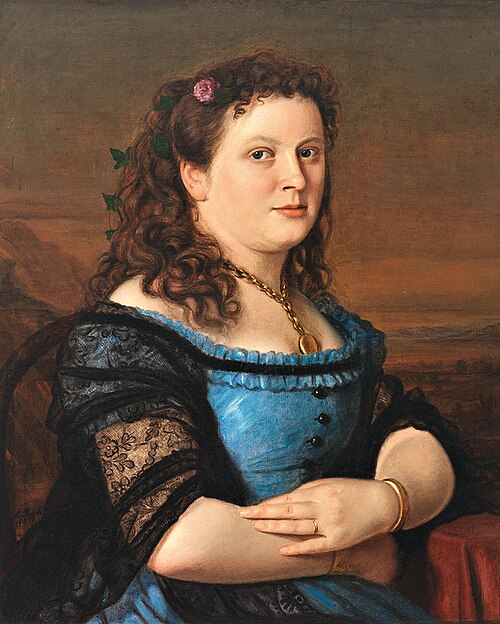 Portrait de Pepina Schmid, 1871, Anton Boch