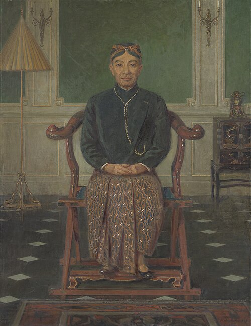 Portret van Pangeran Ario Soejono, minister zonder portefeuille in oorlogskabinet te Londen, 1914, Anton Abraham van Anrooy