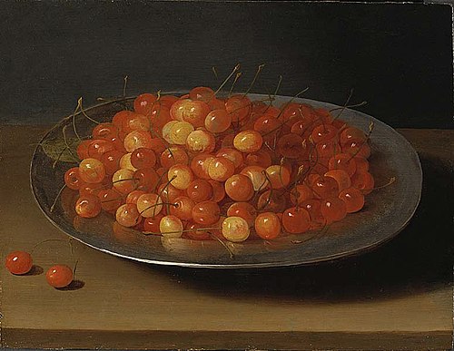 Still Life with Cherries, 1600, Osias Beert