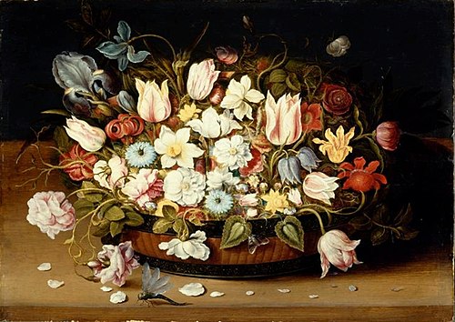 Basket of Flowers, 1615, Osias Beert