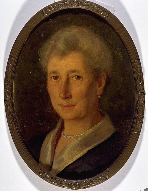 Portret van Henriette Charlotte Gompertz-Wetzlar, 1913, Hendrik Maarten Krabbé