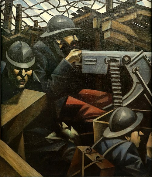 La Mitrailleuse, 1915, Christopher Nevinson