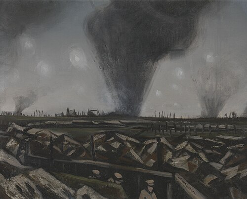 The Strafing, 1916, Christopher Nevinson