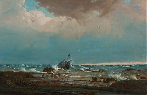 The wreck of 'George the Third', 1850, Knud Bull