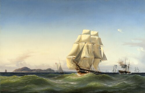 Seascape, 1851, Arnold Abraham Plagemann