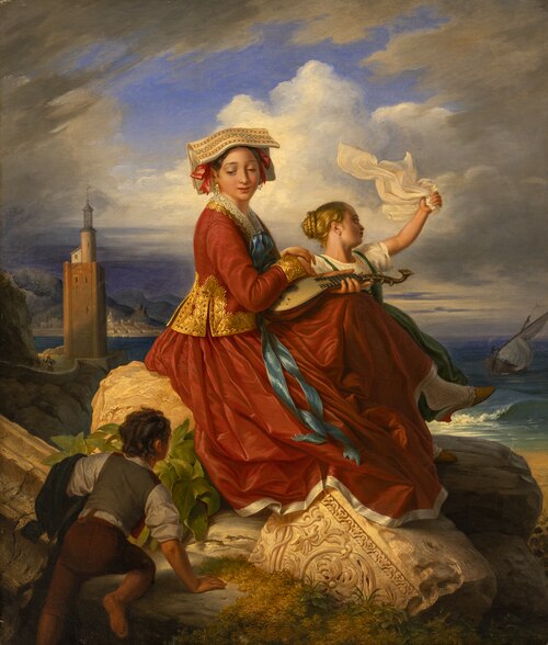The Fisherman´s Wife from Nettuno, 1857, Carl Gustaf Plagemann