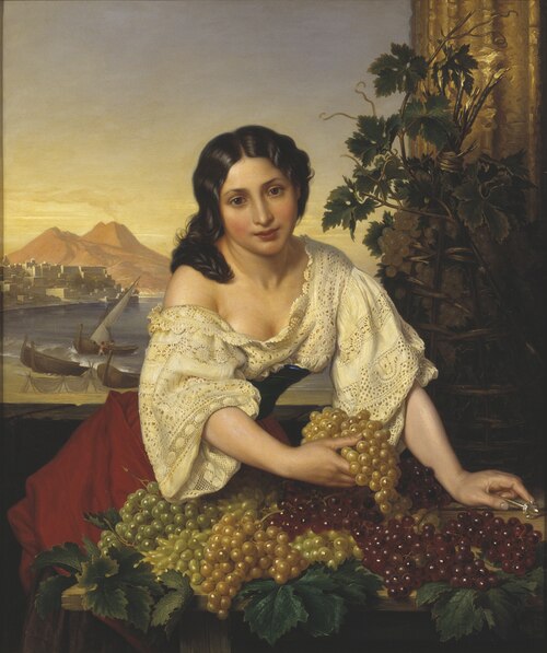 Italian Fruit Seller, 1865, Carl Gustaf Plagemann