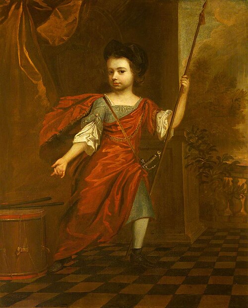 William II Blathwayt (1688-1742) as a Child, 1691, Henry Tilson