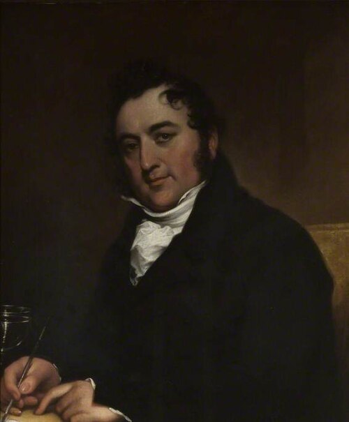 Self Portrait, Seated at a Table, , James Hewlett