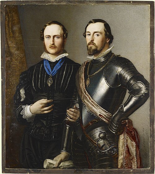 Prince Albert (1819-1861) and Ernest II, Duke of Saxe-Coburg-Gotha (1818-1893), 1851, Robert Thorburn