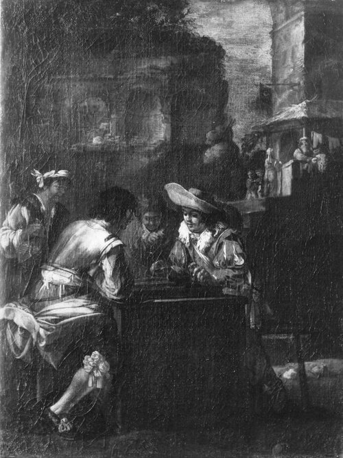 Damespielende Offiziere, 1637, Jean Tassel