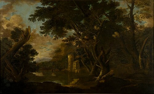 Landscape with a Watermill, , Crescenzio Onofri