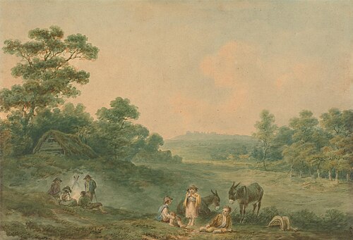 Landscape with Gypsies, , Nicholas Pocock