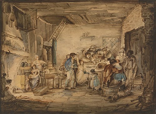 Interior of an Inn, 1815, Nicholas Pocock