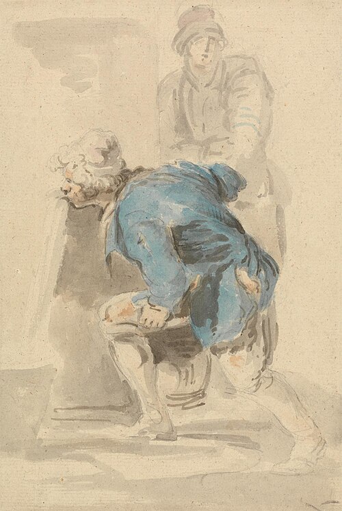 Man Drinking from a Spout, , Nicholas Pocock