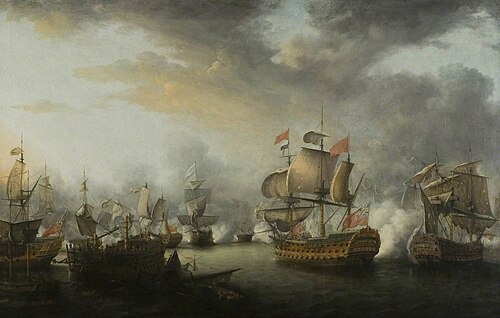 The Close of the Battle of the Saints, 1782, Nicholas Pocock