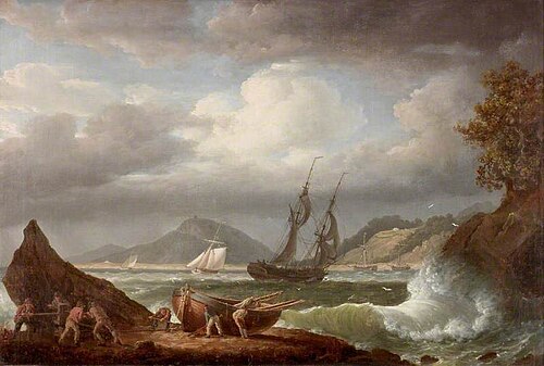 Coastal Scene, 1794, Nicholas Pocock