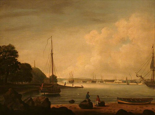 The Dockyard from Cremyll, , Nicholas Pocock