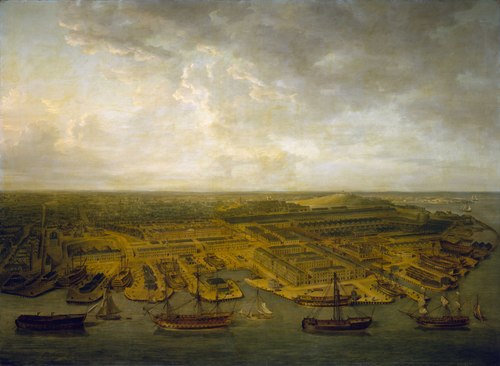 Plymouth Dockyard, 1798, Nicholas Pocock