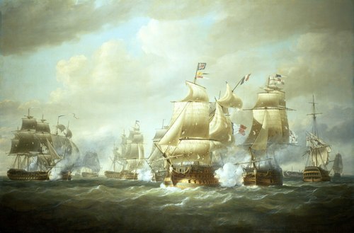 Duckworth's Action off San Domingo, 6 February 1806, 1808, Nicholas Pocock