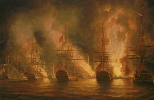 The capture of Trinidad, 17 February 1797, 1800, Nicholas Pocock